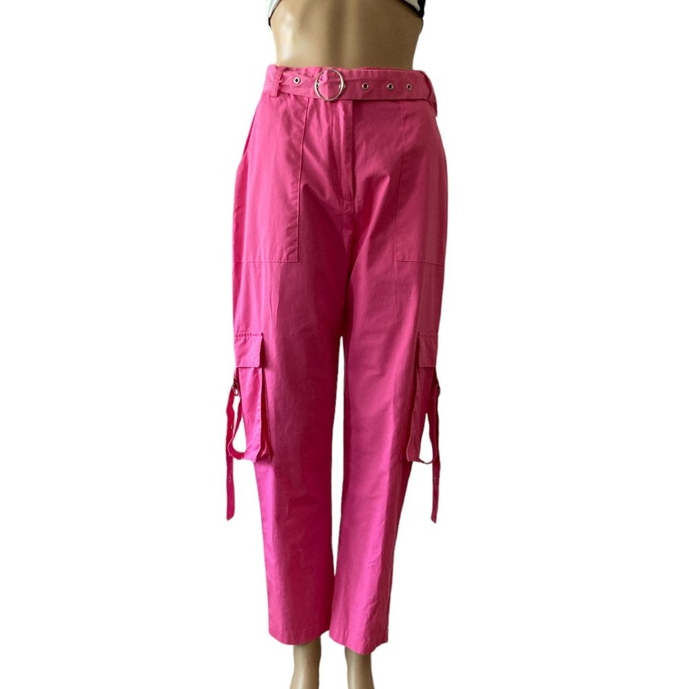 The Ragged Priest Hot Pink Size S Cargo Pants